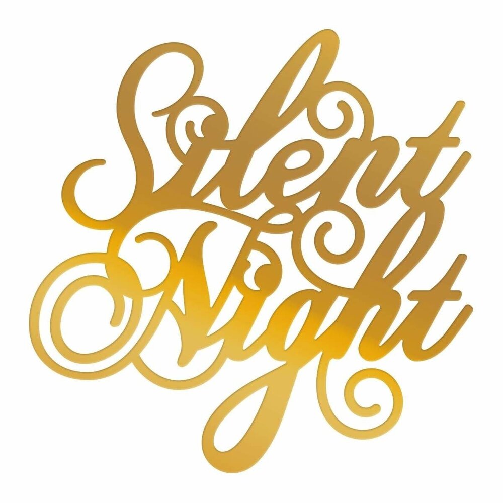 Couture Creations Silent Night Sentiment Hotfoil Stamp (CO726921) (OUTLET)