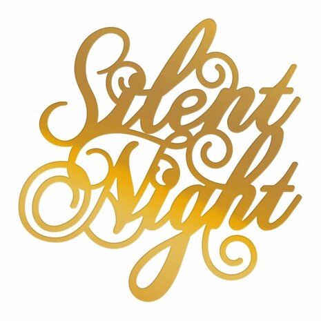 Couture Creations Silent Night Sentiment Hotfoil Stamp (CO726921) (OUTLET)