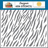 Carta Bella Zebra 6x6 Inch Stencil (CBZA128035) (OUTLET)