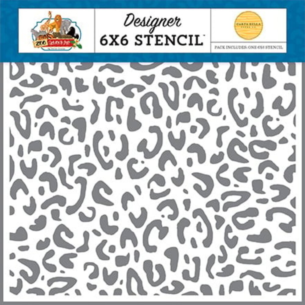Carta Bella Cheetah 6x6 Inch Stencil (CBZA128034) (OUTLET) Carta Bella Cheetah 6x6 Inch Stencil (CBZA128034) (OUTLET)