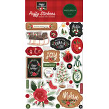 Carta Bella Happy Christmas Puffy Stickers (CBXM140066) (OUTLET)