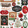 Carta Bella Happy Christmas Puffy Stickers (CBXM140066) (OUTLET)