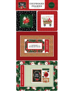 Carta Bella Happy Christmas 6x13 Inch Chipboard Frames (CBXM140065) (OUTLET)