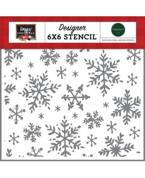 Carta Bella Happy Snowflakes Stencil (CBXM140035) (OUTLET)