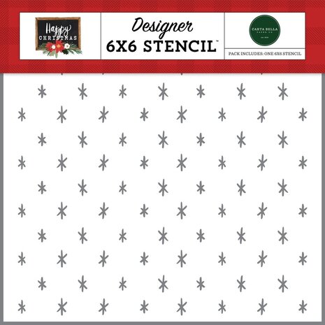 Carta Bella Christmas Sparkle Stencil (CBXM140034) (OUTLET)