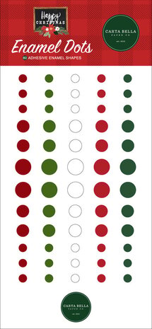 Carta Bella Happy Christmas Enamel Dots (CBXM140028) (OUTLET)