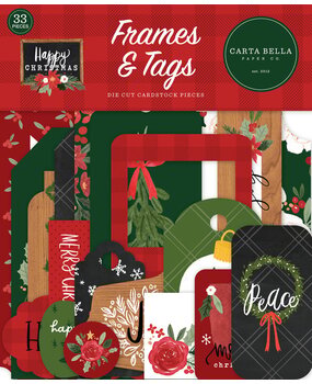 Carta Bella Happy Christmas Frames & Tags (CBXM140025) (OUTLET)
