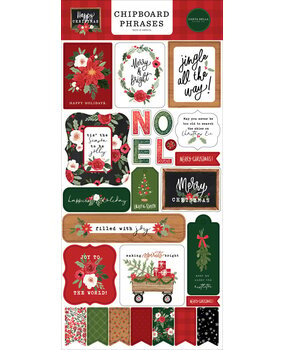 Carta Bella Happy Christmas 6x13 Inch Chipboard Phrases (CBXM140022) (OUTLET)