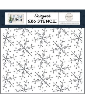 Carta Bella Wonderland Snowflake Stencil (CBWW142034) (OUTLET)