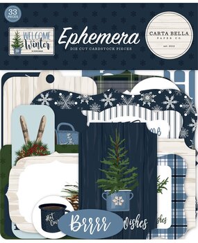 Carta Bella Welcome Winter Ephemera (CBWW142024) (OUTLET)
