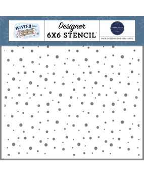 Carta Bella Stay Inside Blizzard Stencil (CBWT334034) (OUTLET)