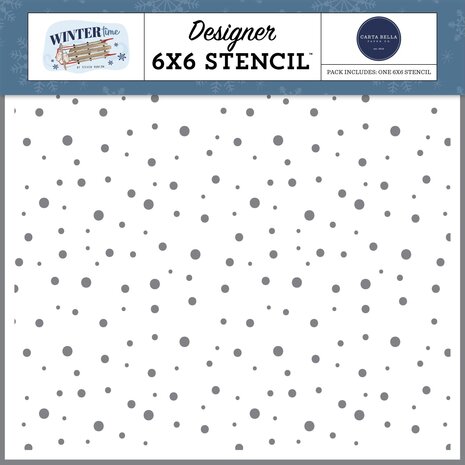 Carta Bella Stay Inside Blizzard Stencil (CBWT334034) (OUTLET)