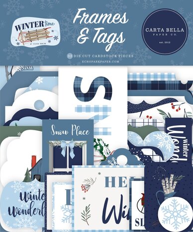 Carta Bella Wintertime Frames & Tags (CBWT334025) (OUTLET)