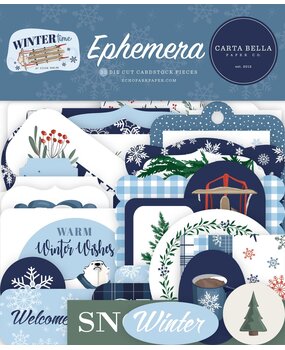 Carta Bella Wintertime Ephemera (CBWT334024) (OUTLET)
