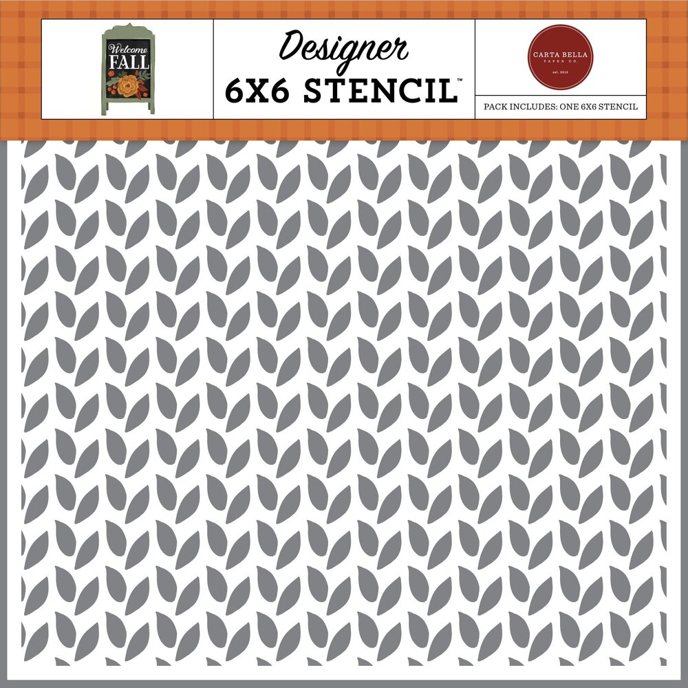Carta Bella Pair Of Falling Leaves Stencil (CBWF154033) (OUTLET)