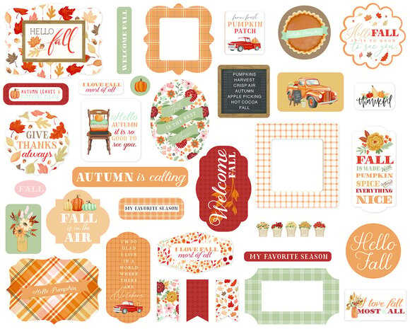 Carta Bella Welcome Fall Ephemera (CBWF154024) (OUTLET)