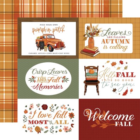 Carta Bella Welcome Fall 6x6 Inch Paper Pad (CBWF154023) (OUTLET)