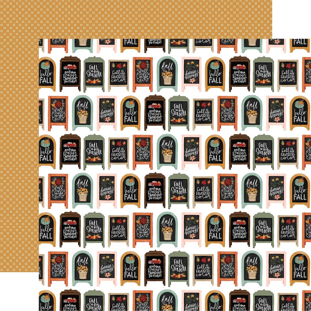 Carta Bella Welcome Fall 6x6 Inch Paper Pad (CBWF154023) (OUTLET)