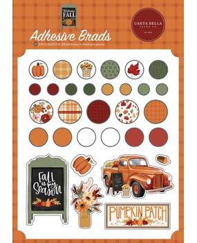 Carta Bella Welcome Fall Adhesive Brads (CBWF154020) (OUTLET)