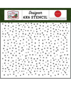 Carta Bella White Christmas Days Stencil (CBWC156035) (OUTLET)
