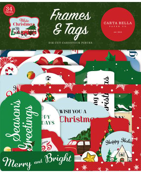 Carta Bella White Christmas Frames & Tags (CBWC156025) (OUTLET)