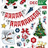 Carta Bella White Christmas Chipboard Accents (CBWC156021) (OUTLET)