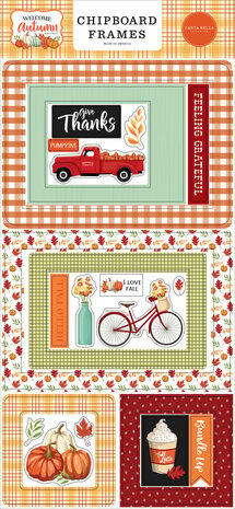 Carta Bella Welcome Autumn Chipboard Frames (CBWA138065) (OUTLET)