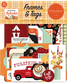 Carta Bella Welcome Autumn Frames & Tags (CBWA138025) (OUTLET) Carta Bella Welcome Autumn Frames & Tags (CBWA138025) (OUTLET)