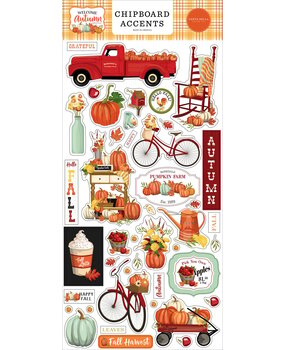 Carta Bella Welcome Autumn Chipboard Accents (CBWA138021) (OUTLET)
