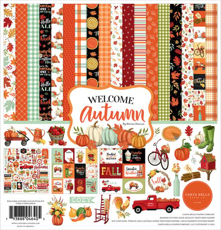 Carta Bella Welcome Autumn 12x12 Inch Collection Kit (CBWA138016) (OUTLET) Carta Bella Welcome Autumn 12x12 Inch Collection Kit (CBWA138016) (OUTLET)