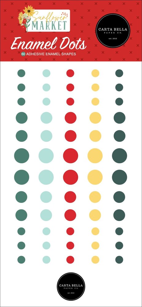 Carta Bella Sunflower Market Enamel Dots (CBSUN144028) (OUTLET)