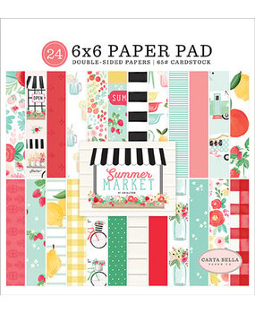 Carta Bella Summer Market 6x6 Inch Paper Pad (CBSUM115023) (OUTLET) Carta Bella Summer Market 6x6 Inch Paper Pad (CBSUM115023) (OUTLET)