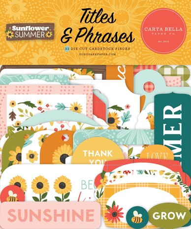 Carta Bella Sunflower Summer Titles & Phrases (CBSS368032) (OUTLET)