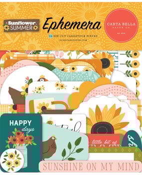 Carta Bella Sunflower Summer Ephemera (CBSS368024) (OUTLET)