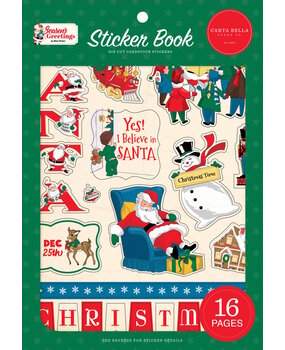 Carta Bella Season's Greetings Sticker Book (CBSG329029) (OUTLET)