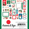 Carta Bella Season's Greetings Frames & Tags (CBSG329025) (OUTLET)