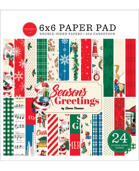 Carta Bella Season's Greetings 6x6 Inch Paper Pad (CBSG329023) (OUTLET) Carta Bella Season's Greetings 6x6 Inch Paper Pad (CBSG329023) (OUTLET)