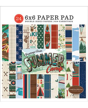 Carta Bella Summer Camp 6x6 Inch Paper Pad (CBSC119023) (OUTLET)