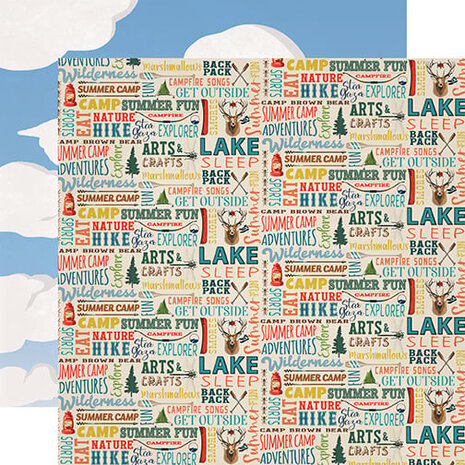 Carta Bella Summer Camp 6x6 Inch Paper Pad (CBSC119023) (OUTLET)