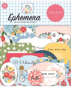 Carta Bella Summer Ephemera (CBS133024) (OUTLET)
