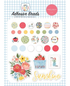 Carta Bella Summer Adhesive Brads (CBS133020) (OUTLET)