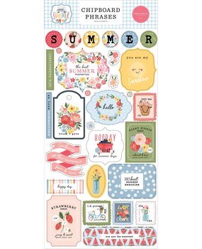 Carta Bella Summer Chipboard Phrases (CBS113022) (OUTLET)