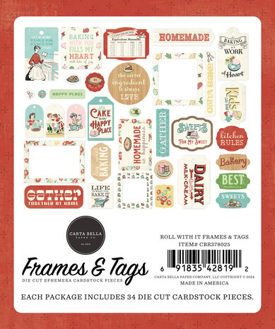 Carta Bella Roll With It Frames & Tags (CBR378025) (OUTLET)