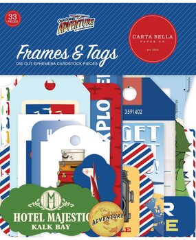 Carta Bella Our Travel Adventure Frames & Tags (CBOTA131025) (OUTLET)