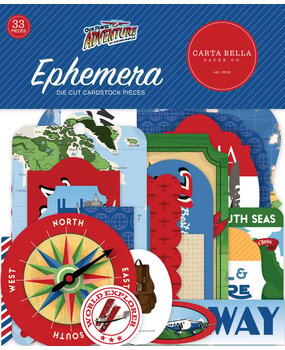 Carta Bella Our Travel Adventure Ephemera (CBOTA131024) (OUTLET)