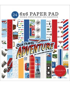Carta Bella Our Travel Adventure 6x6 Inch Paper Pad (CBOTA131023) (OUTLET)