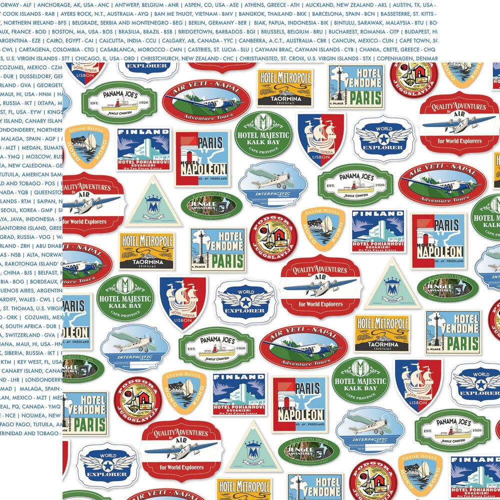 Carta Bella Our Travel Adventure 6x6 Inch Paper Pad (CBOTA131023) (OUTLET)