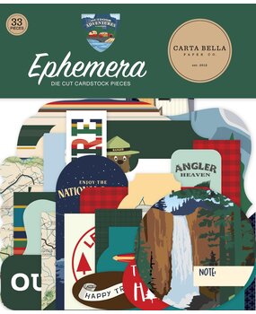 Carta Bella Outdoor Adventures Ephemera (CBOA134024) (OUTLET)