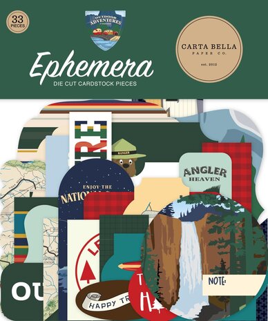 Carta Bella Outdoor Adventures Ephemera (CBOA134024) (OUTLET)