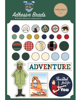Carta Bella Outdoor Adventures Adhesive Brads (CBOA134020) (OUTLET)